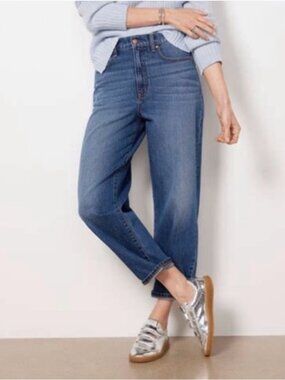 Evereve Ever Vintage Barrel Jean High-Rise Denim Ankle